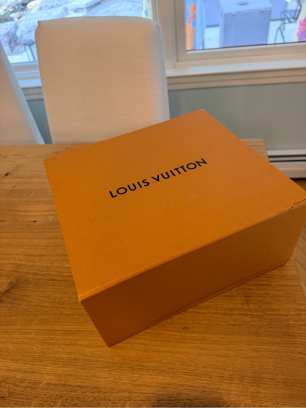 Louis Vuitton Orange Luxury handbag Box